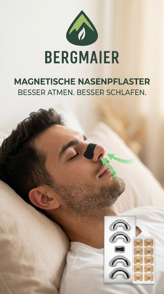 Magnetische Nasenstreifen für Sport & Schlaf